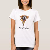 Grappig Golden Retriever T-shirt voor dames (Voorkant)