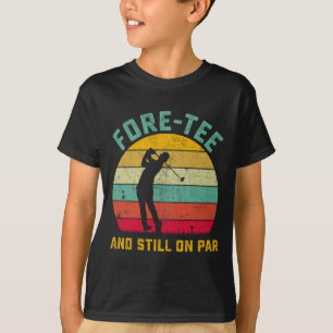 Grappig Golf 40e verjaardag Retro Fore-t-shirt en T-shirt