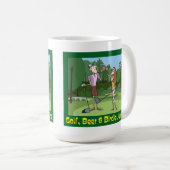 Grappig Golf, Bier & Birdie Juice Koffiemok (Voorkant rechts)