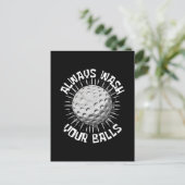 Grappig golf briefkaart (Staand voorkant)