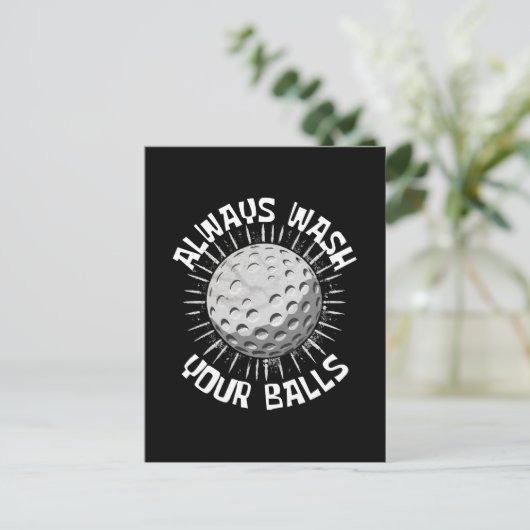 Grappig golf briefkaart (Staand voorkant)