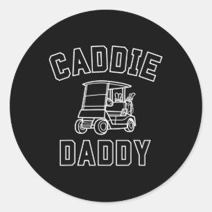 Grappig Golf Caddy Kostuum Verjaardag Familie Matc Ronde Sticker