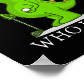 Grappig golf cadeau voor jongens kids golf veld sp poster (Hoek)