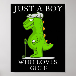 Grappig golf cadeau voor jongens kids golf veld sp poster
