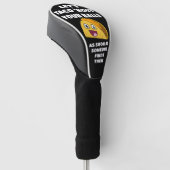 Grappig golf citaat: Laten we Taco 'Over je ballen Golfheadcover (Schuin)