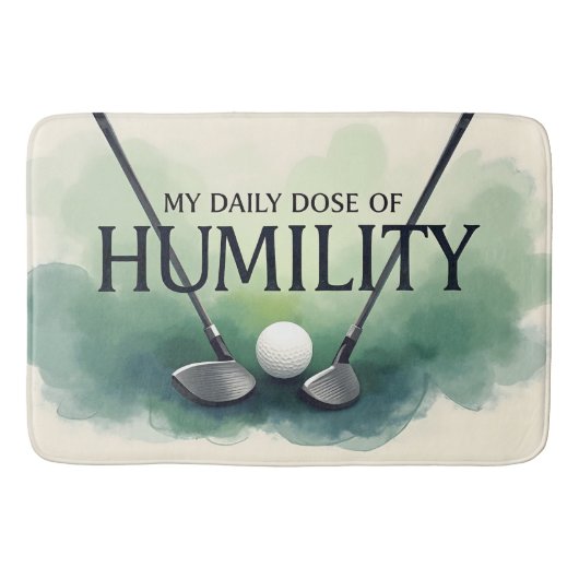 Grappig golf dagelijkse dosis van nederigheid badmat (Voorkant)