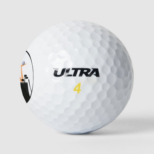 Grappig Golf Diva thema Golfballen (Logo)