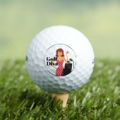 Grappig Golf Diva thema Golfballen (Insitu Shirt)