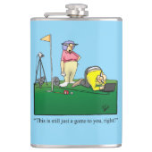 Grappig Golf Humor Hip Flask Gift Heupfles (Voorkant)