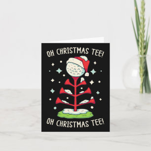 Grappig Golf Kerst Shirt Oh Kerst T-shirt Grappig Kaart