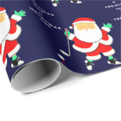 Grappig Golf Kerstmis Cadeaupapier (Rol Hoek)