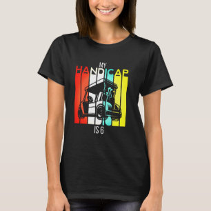 Grappig Golf Mijn handicap is 6 Golfen Dad Ball US T-shirt