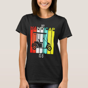 Grappig Golf Mijn handicap is 6 Golfen Dad Ball US T-shirt