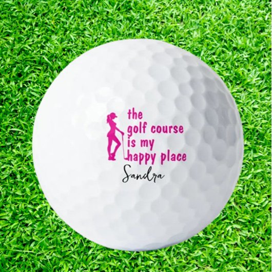 Grappig Golf My Happiness Lady thema Golfballen