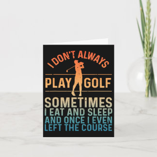 Grappig Golf ontwerp voor mannen vrouwen Golfspele Kaart