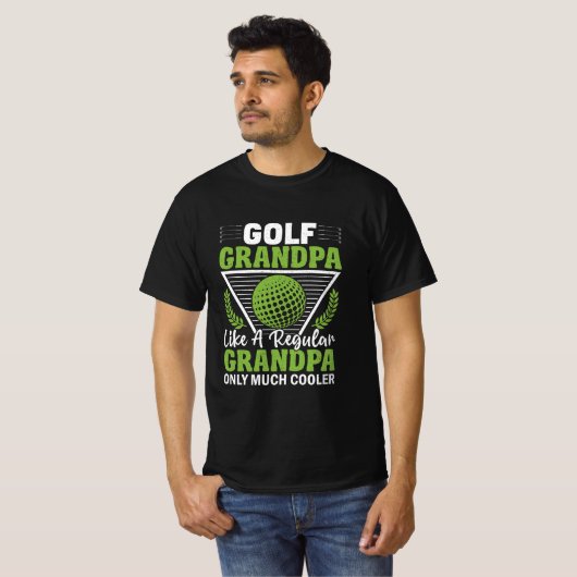 Grappig Golf Opa T-shirt (Voorkant volledig)