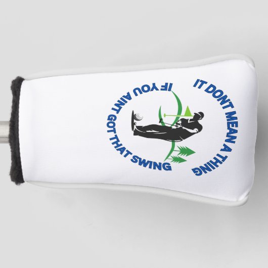 Grappig Golf Putter Hoesje voor Heren Golfheadcover (Voorkant)