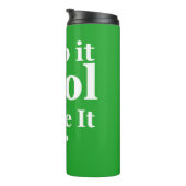 Grappig Golf Quote Houd het koel en Birdie het Thermosbeker (Geroteerd rechts)