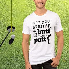 Grappig Golf Quote Staren op mijn Butt of hoe ik z Tri-Blend Shirt