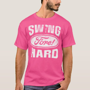 Grappig Golf Shirt - Swing Hard Fore Golf Parodie 