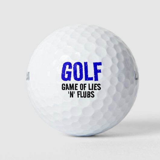 Grappig Golf spel van leugens Golfballen (Voorkant)