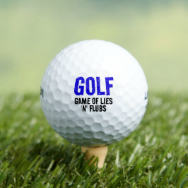 Grappig Golf spel van leugens Golfballen