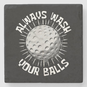 Grappig-golf Stenen Onderzetter