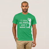 Grappig Golf T-shirt - Ik hou van Big Putts Pun T- (Voorkant volledig)