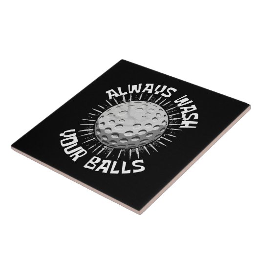 Grappig golf tegeltje (Zijkant)