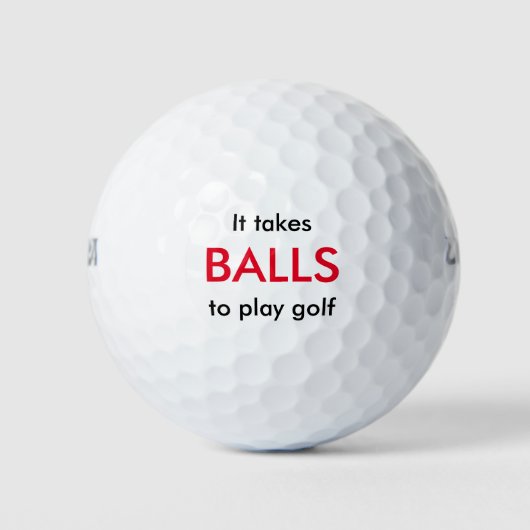 Grappig golf thema cadeau golfballen (Voorkant)