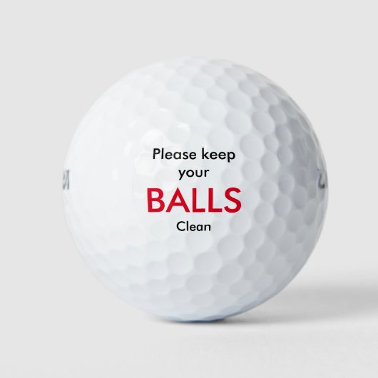 Grappig Golf Theme Gift Golfballen (Voorkant)