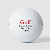Grappig Golf Theme Gift Golfballen (Voorkant)