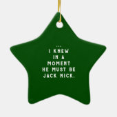Grappig golf vakantiegeschenk keramisch ornament (Achterkant)