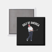 Grappig Golf van Amerika Donald Trump Pun Magneet (Voorkant / Achterkant)