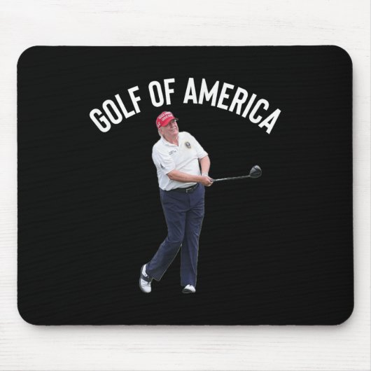 Grappig Golf van Amerika Donald Trump Pun Muismat (Voorkant)