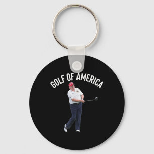 Grappig Golf van Amerika Donald Trump Pun Sleutelhanger