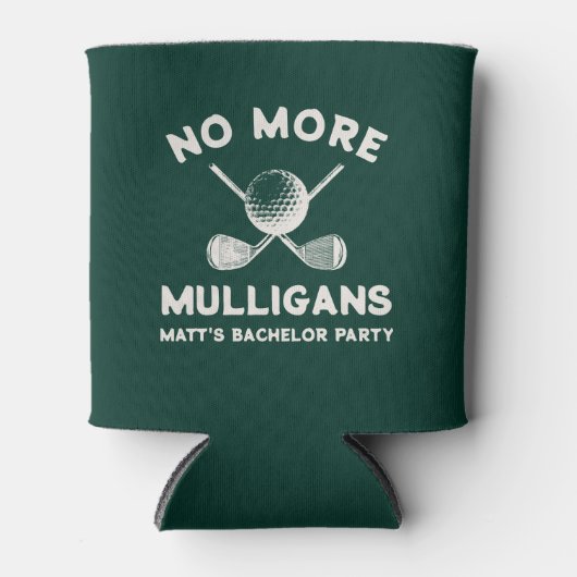 Grappig Golf Verlovingsfeest Geen Mulligans Meer N Blikjeskoeler (Voorkant)
