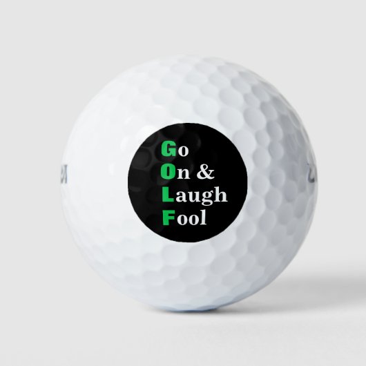 Grappig golfacroniem golfballen (Voorkant)