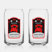 Grappig golfcadeau voor beginners blikvorm glas (Achterkant)