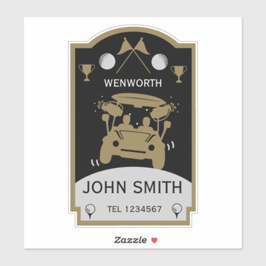 Grappig golfcadeau voor beginners sticker (Vel)