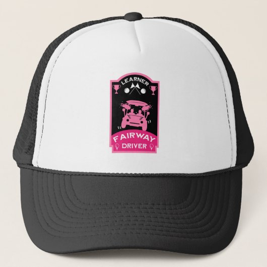 Grappig golfcadeau voor beginners trucker pet (Voorkant)