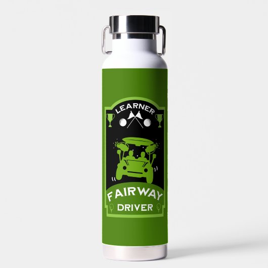 Grappig golfcadeau voor beginners waterfles (Voorkant)