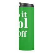 Grappig golfcitaat Houd het koel en T-shirt uit Thermosbeker (Geroteerd rechts)