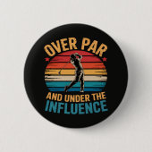 Grappig Golfdrinken Ronde Button 5,7 Cm (Voorkant)