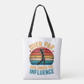 Grappig Golfdrinken Tote Bag (Achterkant)