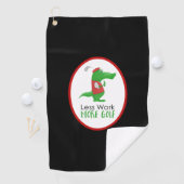 Grappig Golfen Gator Minder Werk Meer Golf Golfhanddoek (Insitu)