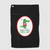 Grappig Golfen Gator Minder Werk Meer Golf Golfhanddoek (Voorkant)