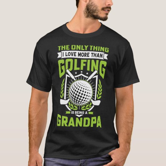 Grappig golfen opa t-shirt (Voorkant)