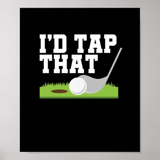 Grappig Golfer dat ik die volwassen Joke Golf zou Poster (Voorkant)