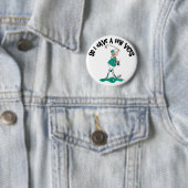 Grappig Golfer met prijzen Ronde Button 5,7 Cm (In situ)